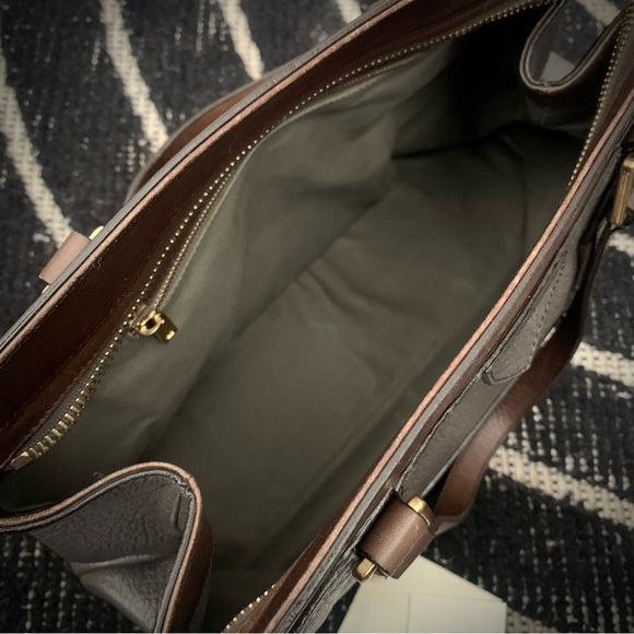 MARC JACOBS PEEBLED | DARK TAUPE AND BROWN WITH HAMMERED GOLD HARDWARE | ITALY - Picture 13 of 17